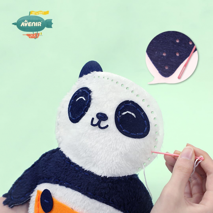 Set de cusut Prima Mea Papusa, Mama si puiul Panda, + 6 ani [3]