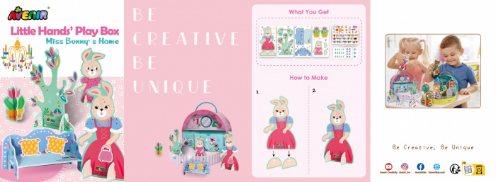 Set de joaca creativa si libera, portabil - Casa Domnisoarei Iepuras, Avenir, + 3 ani [4]