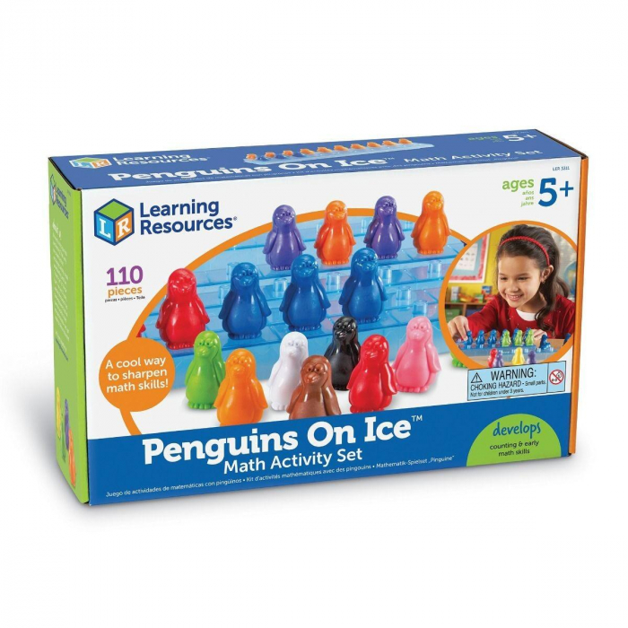 Set de matematica - pinguinii pe gheata, Learning Resources, 4-5 ani + [7]