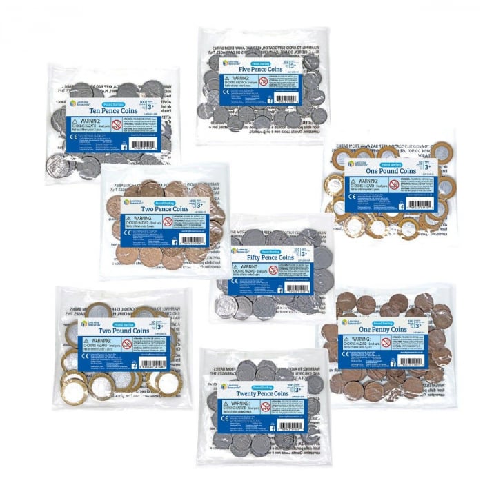 Set de monede de jucarie (lire), Learning Resources, 2-3 ani + [3]