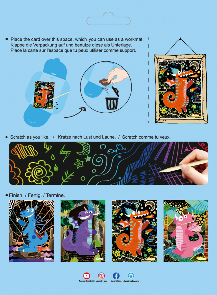 Set de razuit - 4 Dragoni magici [4]