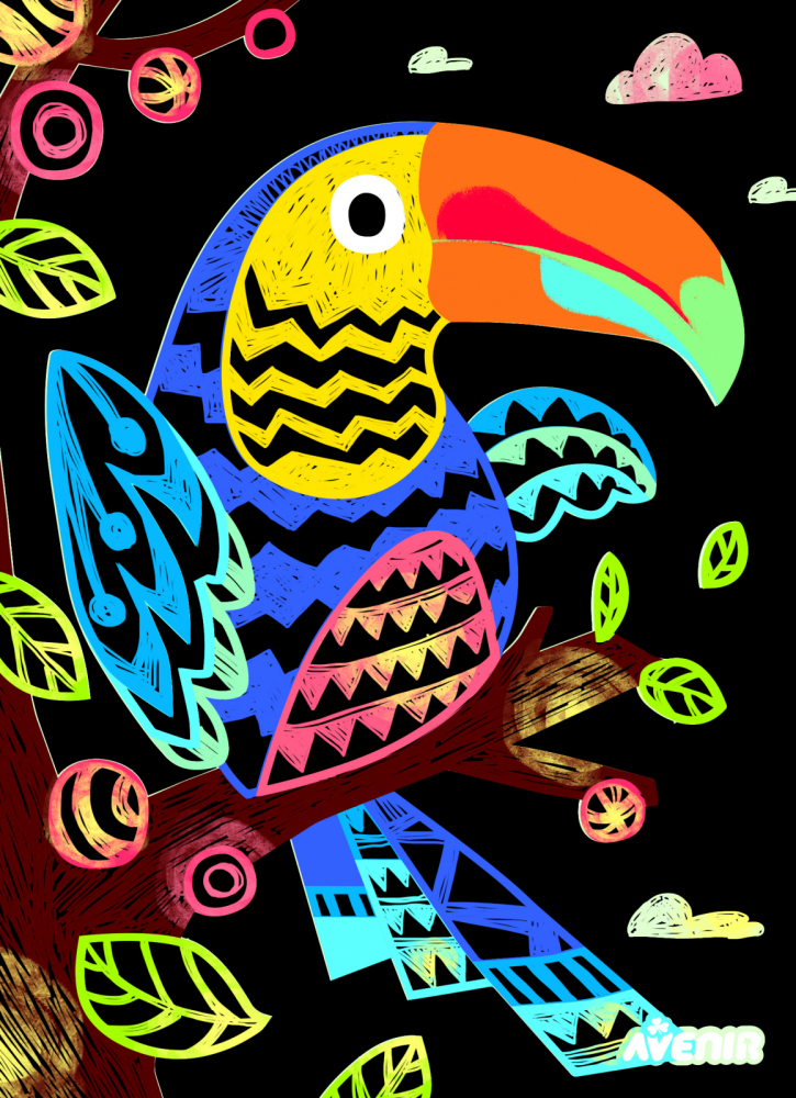 Set de razuit - 4 Pasari Magice [3]