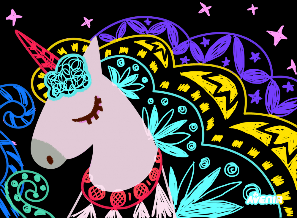 Set de razuit - 4 Unicorni magici [6]