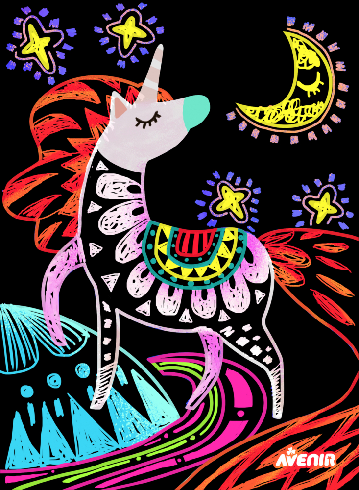 Set de razuit - 4 Unicorni magici [3]