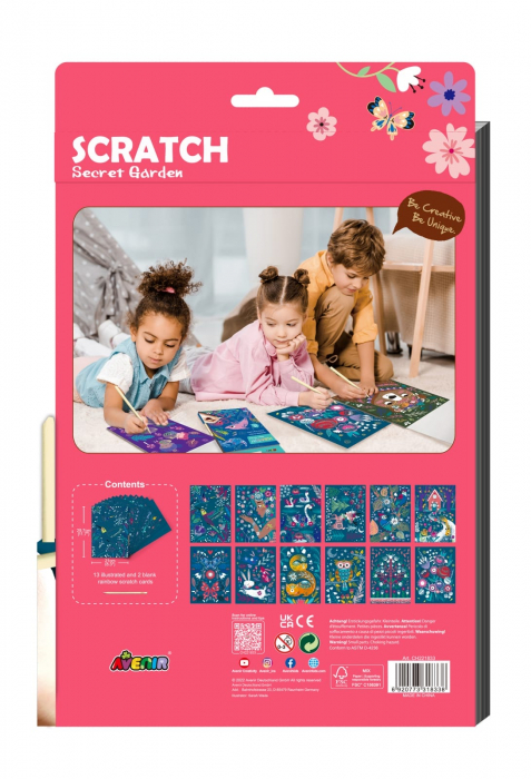 Set de razuit A4 - Gradina secreta, + 7 ani [2]