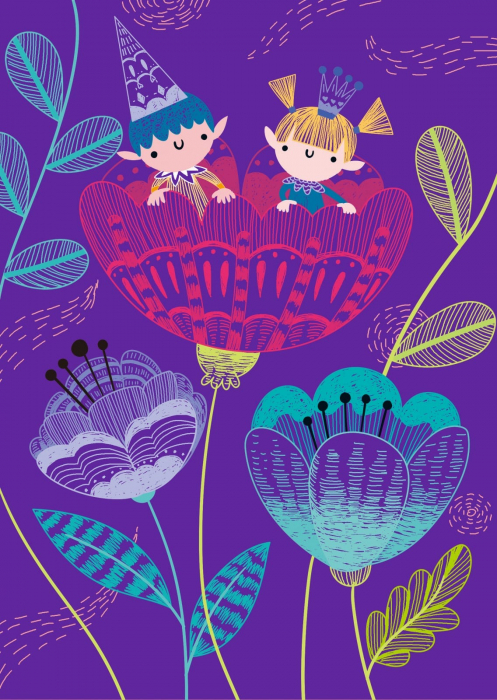 Set de razuit A5 - Elfi in padure, + 5 ani [4]