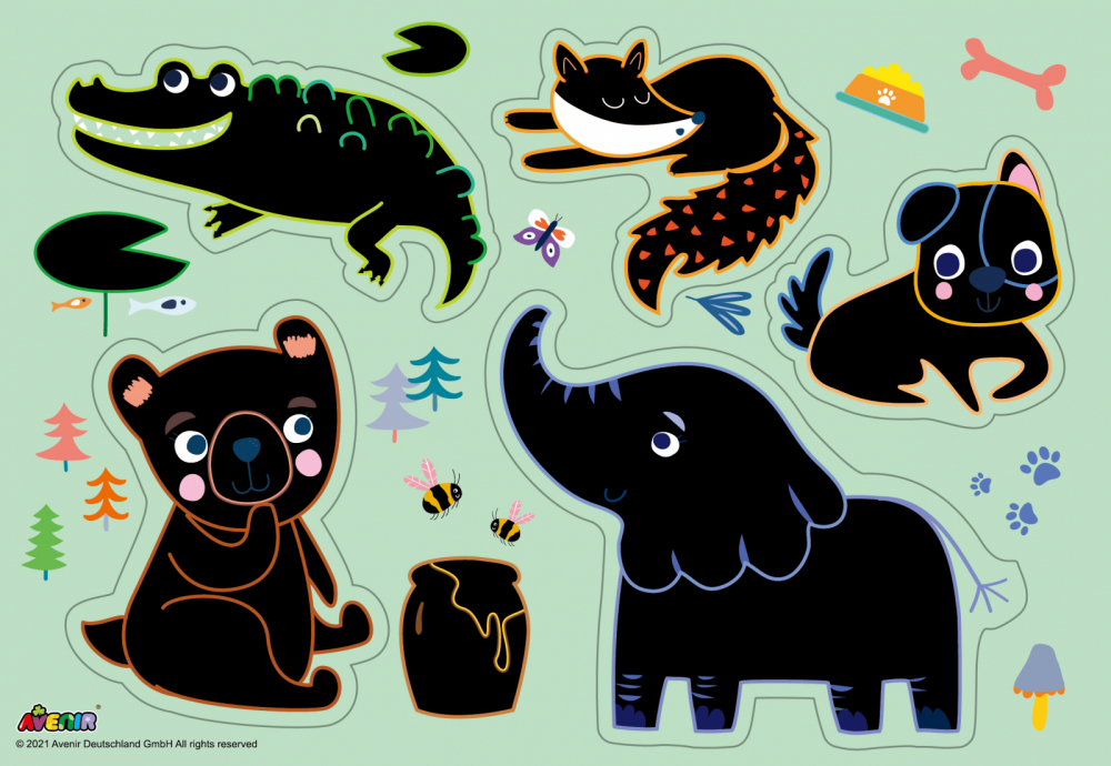 Set de razuit -Animale preferate Nivel 1 [4]