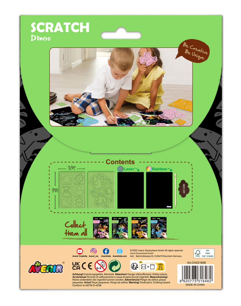 Set de razuit cu sabloane -Dinozauri [3]