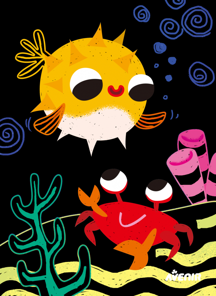 Set de razuit Scratch Junior - Prietenii mei marini [3]