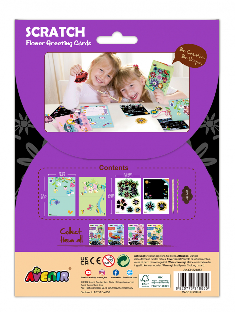 Set de razuit si realizat Felicitari - Flori [2]