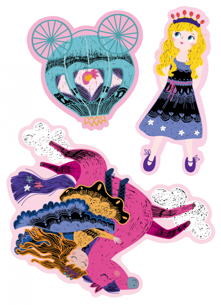 Set de razuit si realizat Felicitari - Printese [5]