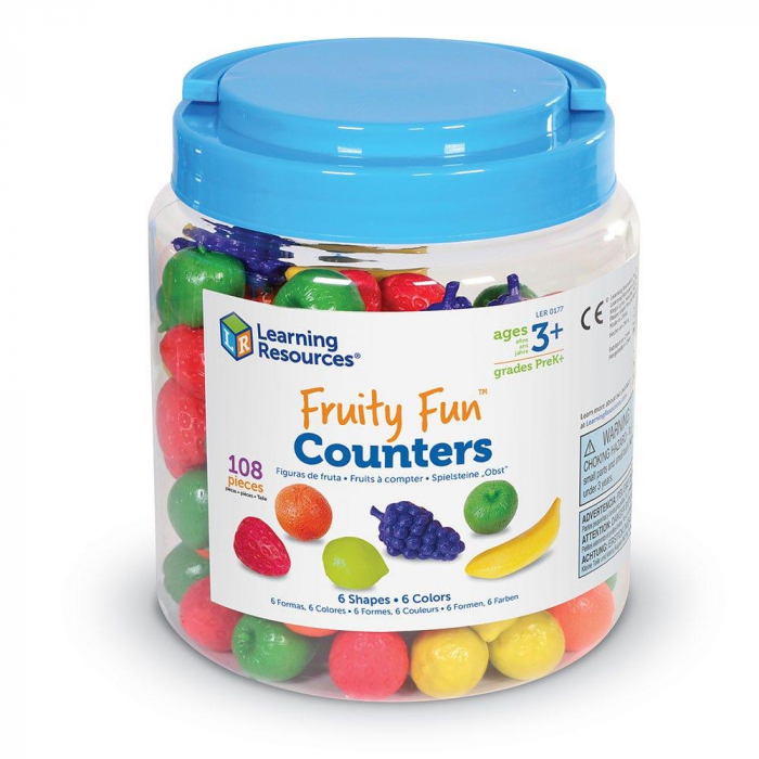 Set de sortat - Fructe (108 piese), Learning Resources, 2-3 ani + [4]