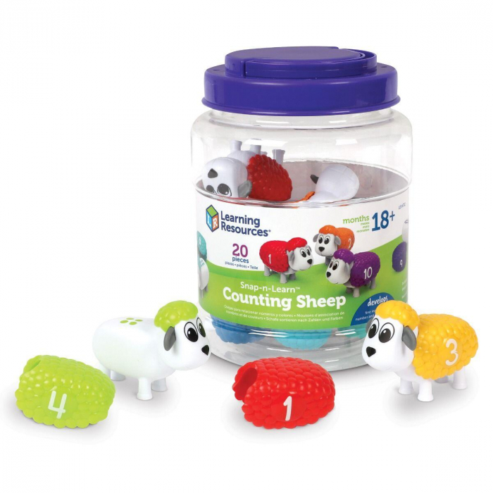 Set de sortat si numarat - Oite cu cifre, Learning Resources, 1-2 ani + [2]
