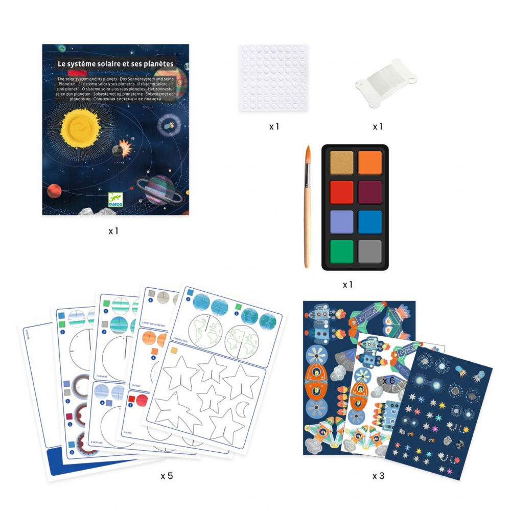 Set DIY Decoratie mobila Sistemul solar, Djeco [5]