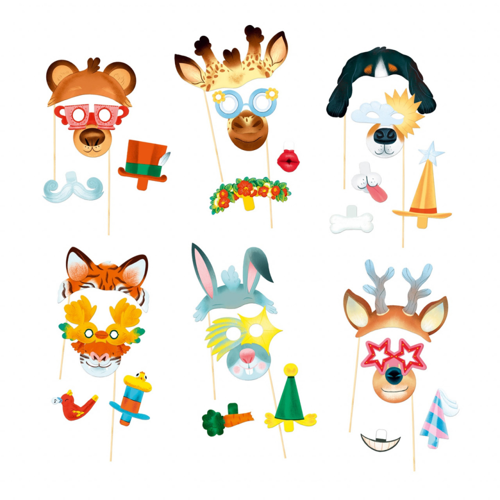 Set DIY Djeco, Masti petrecere, 4-5 ani + [5]