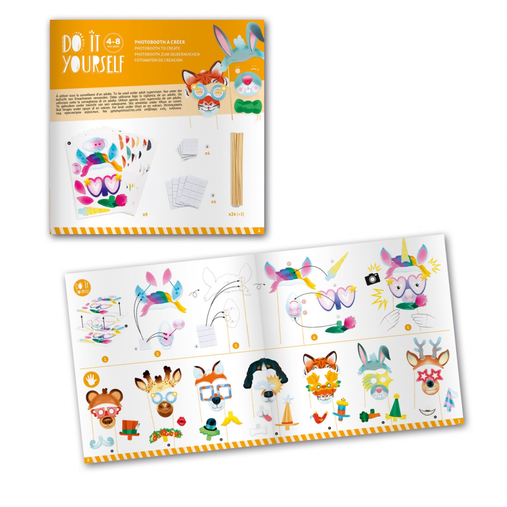 Set DIY Djeco, Masti petrecere, 4-5 ani + [3]