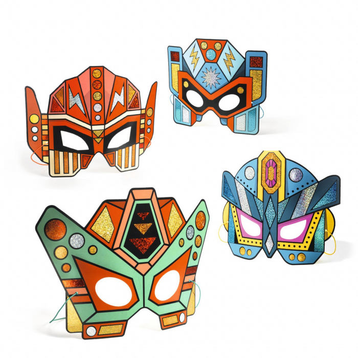 Set DIY Djeco, Masti roboti, 5 ani+ [4]