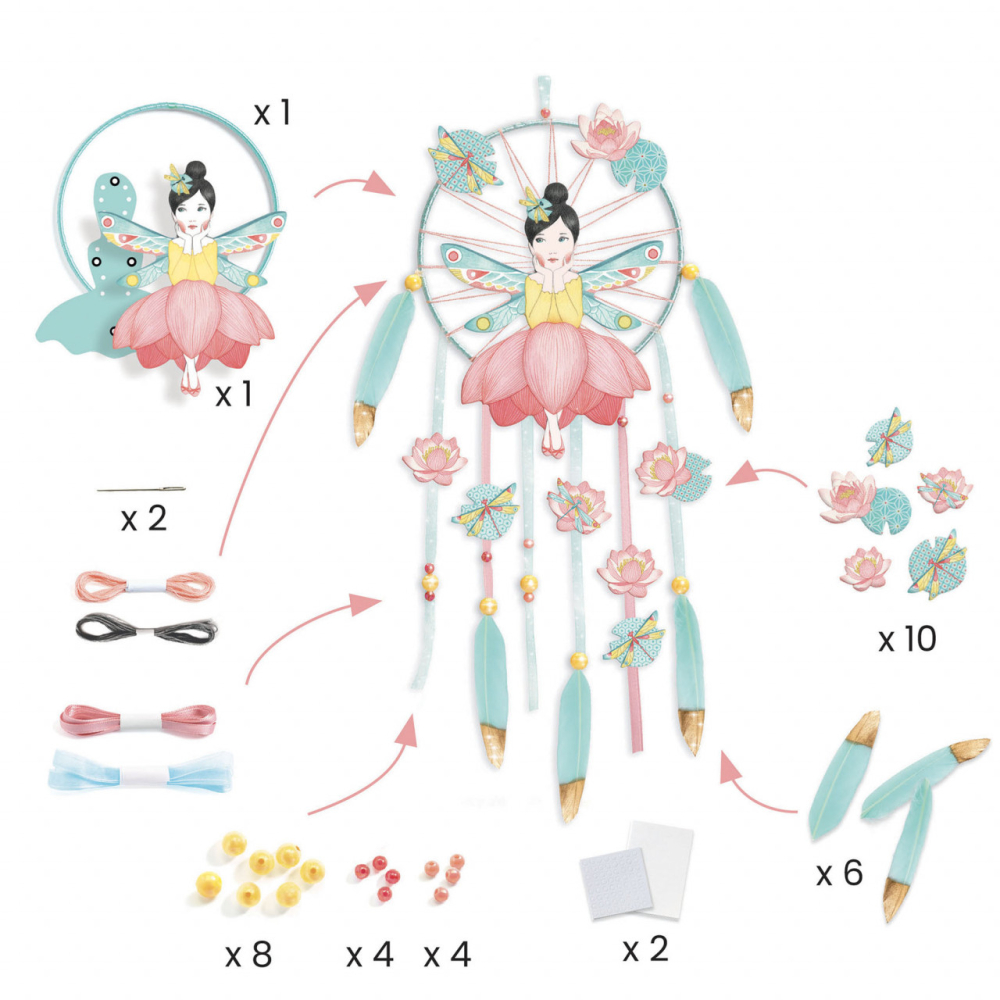 Set DIY Djeco, Mobil Zana Lotus, 6-7 ani + [3]