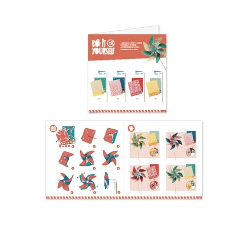 Set DIY Djeco, moristi de vant, modele cu flori, 2-3 ani + [5]