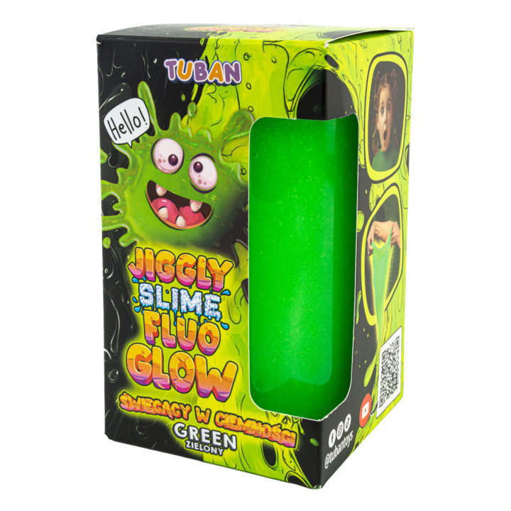 Set DIY experimente JIGGLY SLIME FLUO GLOW, VERDE 430 g [1]
