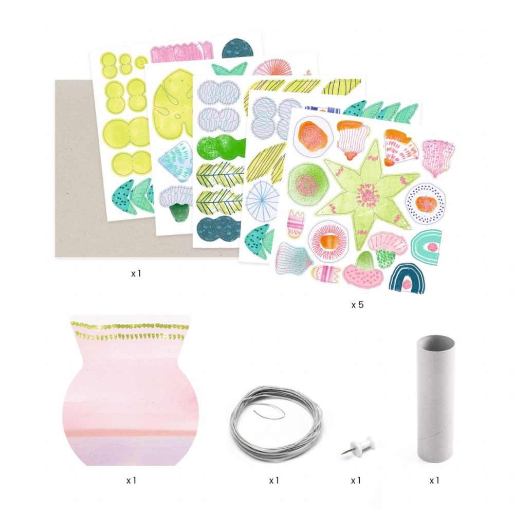 Set DIY Flori delicate, Djeco, 6-7 ani + [3]