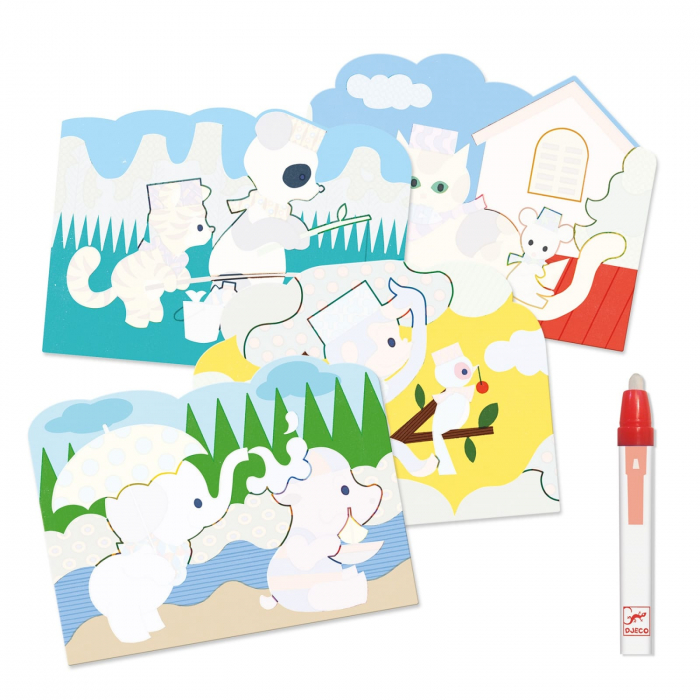 Set Djeco pictura cu apa, Joaca in natura, 1-2 ani + [3]