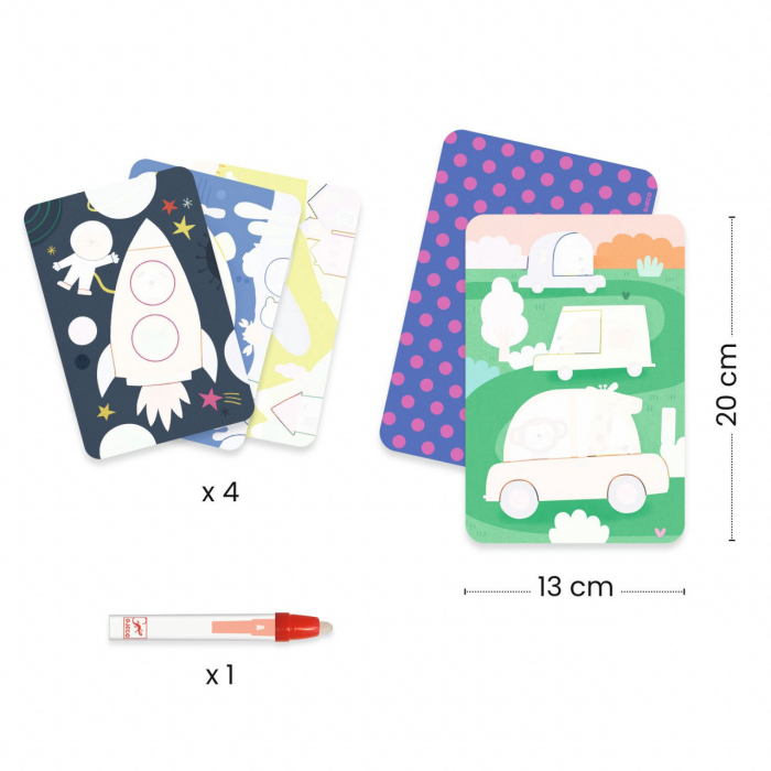 Set Djeco pictura cu apa, Vehicule, 18 luni+ [4]