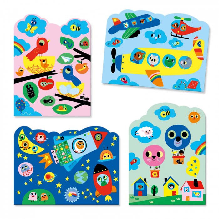 Set Djeco pictura cu apa, Zbor, 1-2 ani + [4]