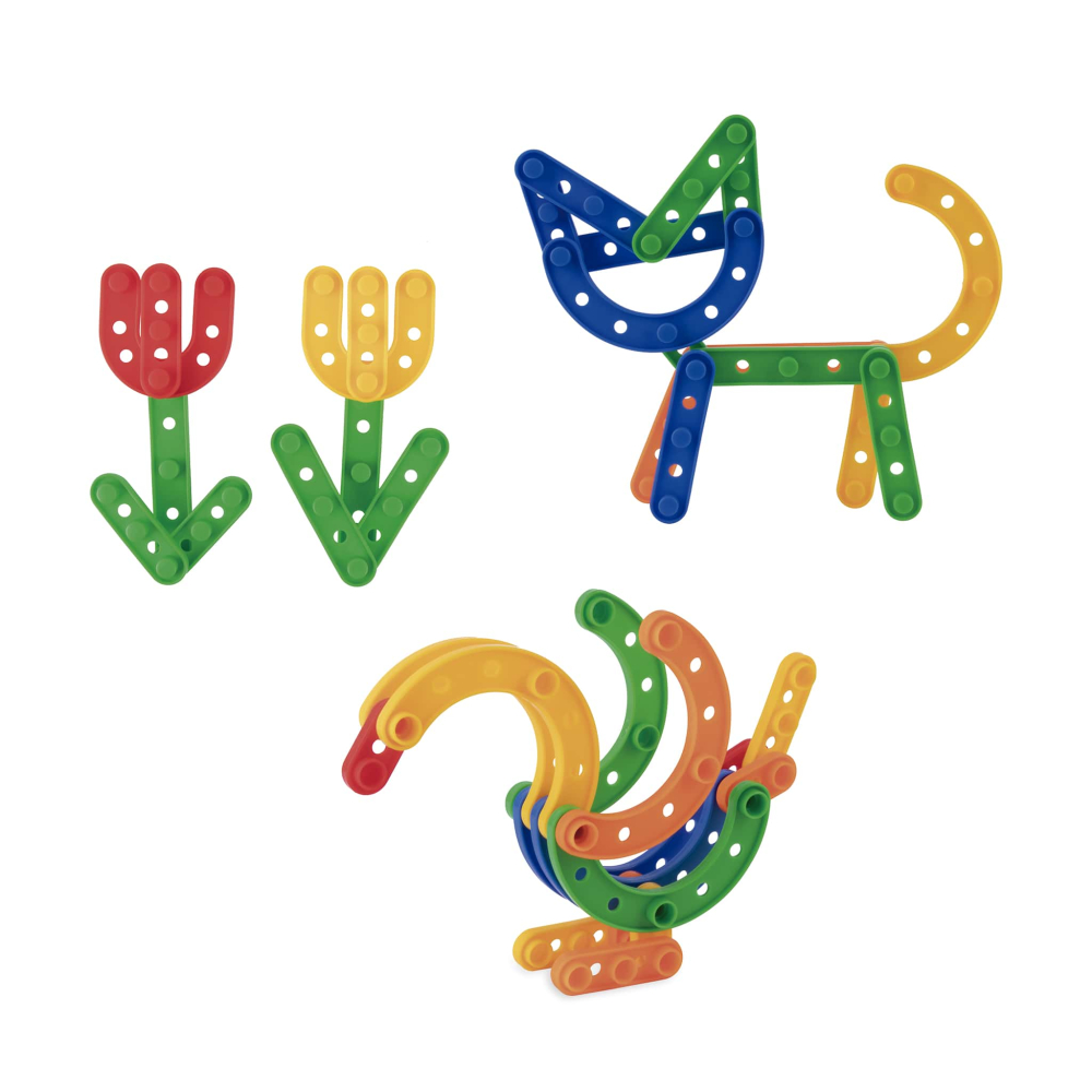 Set educativ de constructie Design Builders 60 piese, Apli Kids, +4 ani [3]