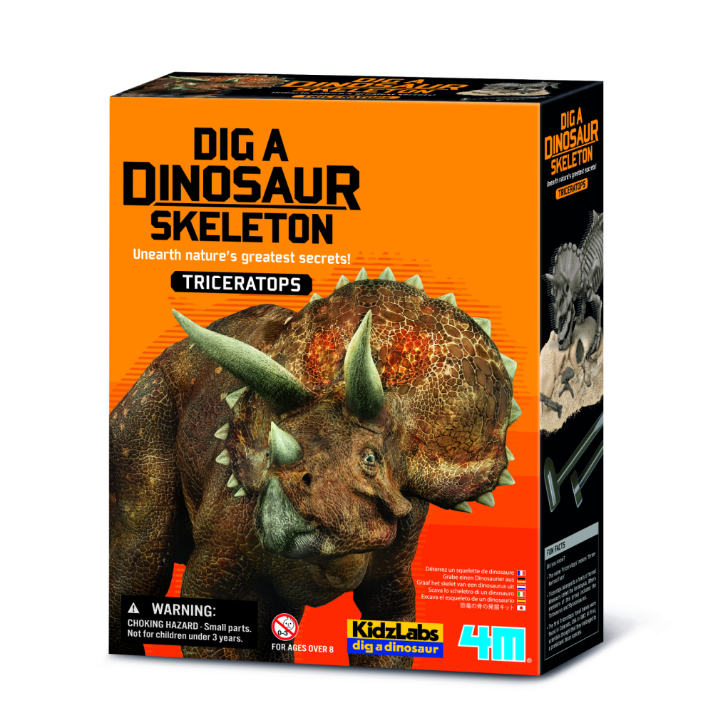Set educativ Sapa si descopera Dinozauri - Triceratops [1]