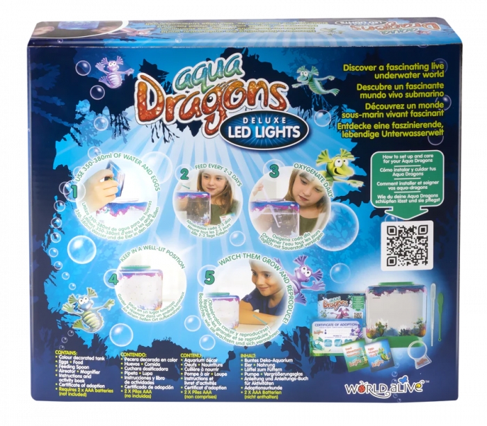 Set educativ STEM - AQUA DRAGONS Habitat Lumea subacvatica - acvariu Deluxe cu LED-uri [4]