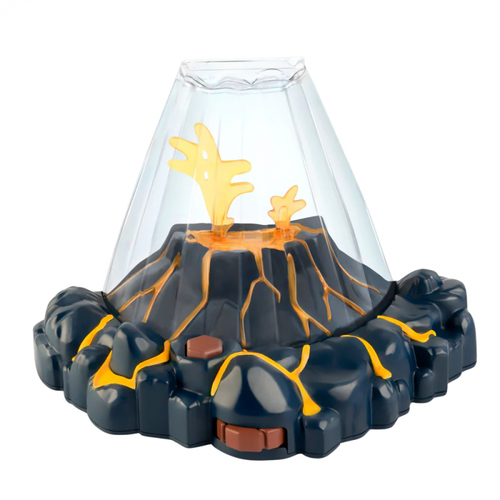 Set educativ STEM - AQUA DRAGONS Habitat VULCAN cu lava - acvariu cu LED si Aqua Dragons rosii [5]