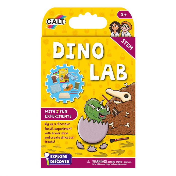 Set experimente - Dino Lab, Galt, 4-5 ani + [2]