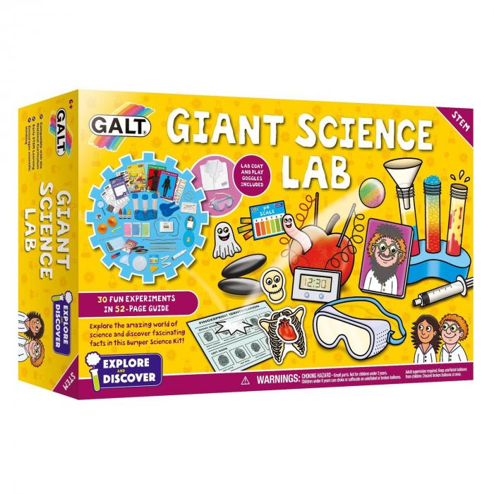 Set experimente - Giant Science Lab, Galt, 4-5 ani + [7]