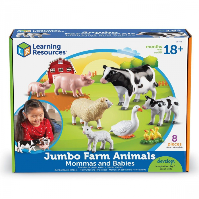 Set ferma - Mama si puiul, Learning Resources, 0-1 ani + [3]