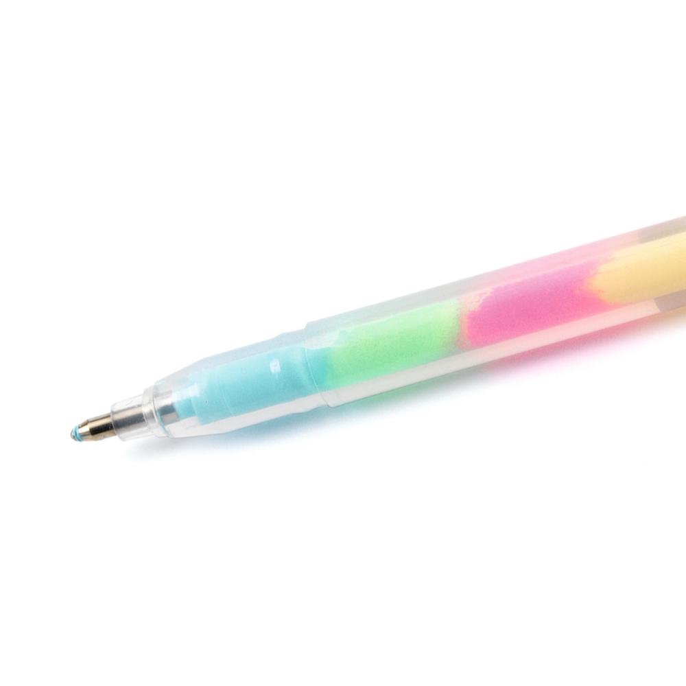 Set fluo roll-gel Djeco, 6 culori combinate, 6-7 ani + [3]