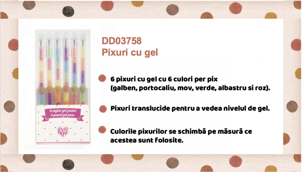 Set fluo roll-gel Djeco, 6 culori combinate, 6-7 ani + [2]