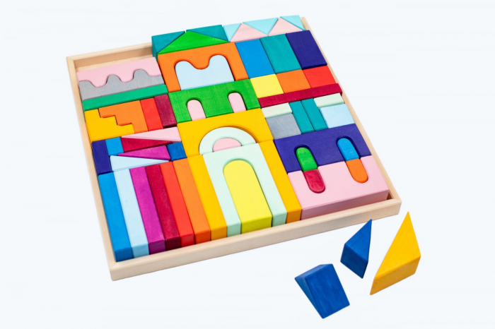 Set Handmade, Constructor din Lemn Didu, Marc toys, 2-3 ani + [2]