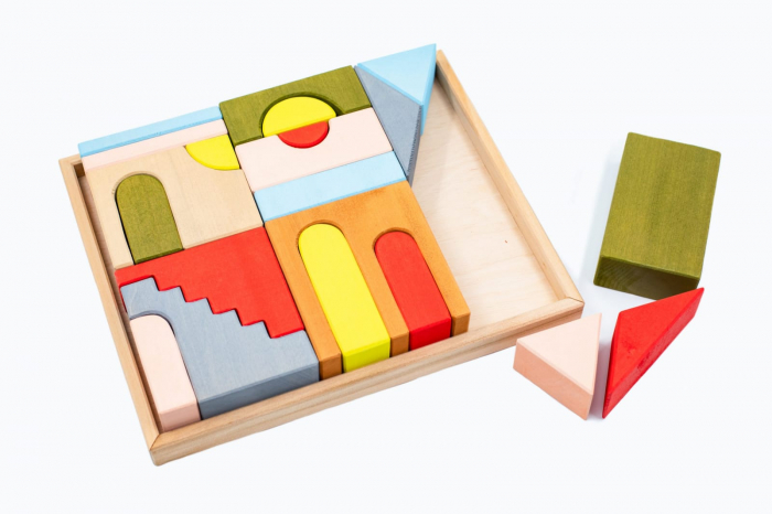 Set Handmade, Constructor din Lemn Mati, Marc toys, 2-3 ani + [2]
