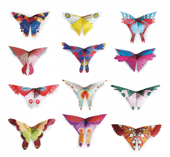 Set indemanare Origami incepatori - Fluturi, Ludattica, +6 ani [2]