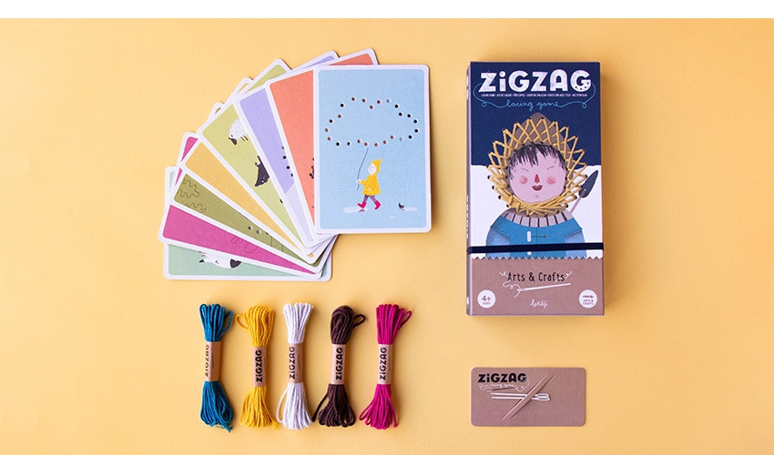 Set Londji de cusut, Zig zag, 4-5 ani + [2]