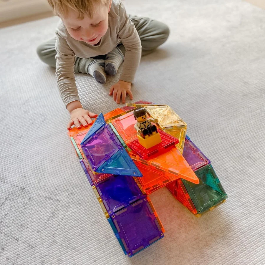 Set magnetic Magblox - 101 piese magnetice de constructie transparente [7]