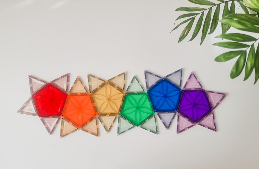 Set magnetic Magblox - 6 piese magnetice pentagon pentru constructie [7]