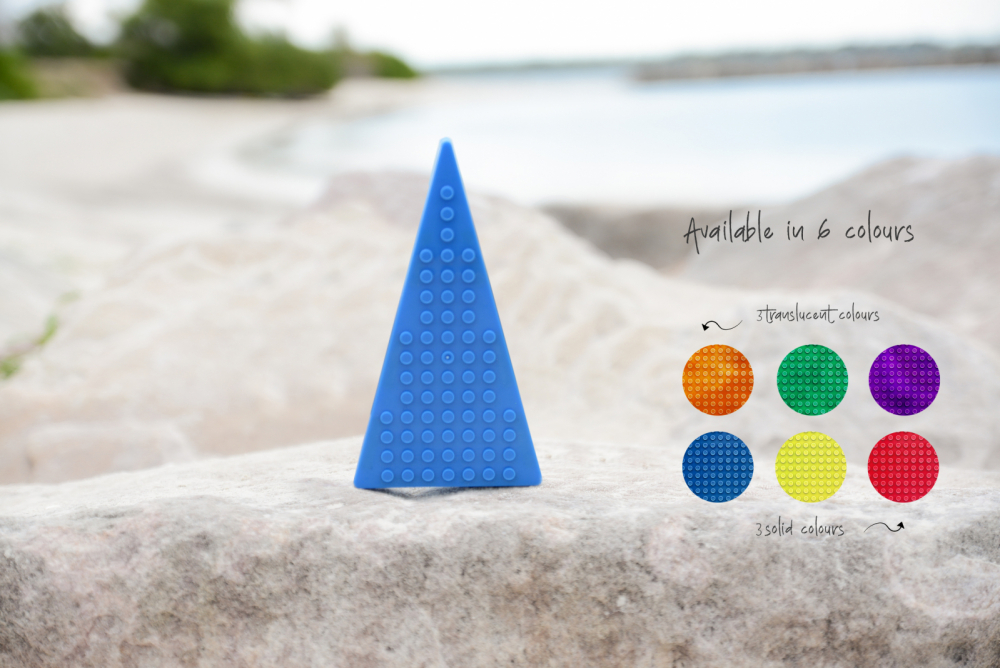 Set magnetic Magbrix 12 piese triunghi isoscel - compatibil cu caramizi de constructie tip Lego [2]