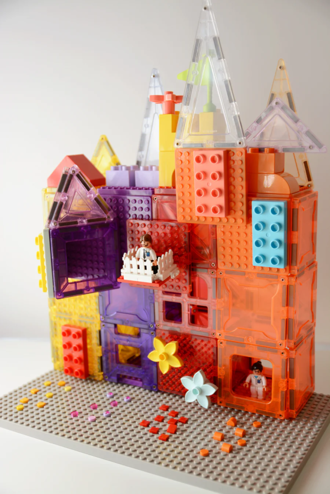 Set magnetic Magbrix 66 piese translucide [5]