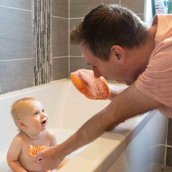 Set manusi pentru baie din bambus, TIDY TOT, 0-1 ani + [4]