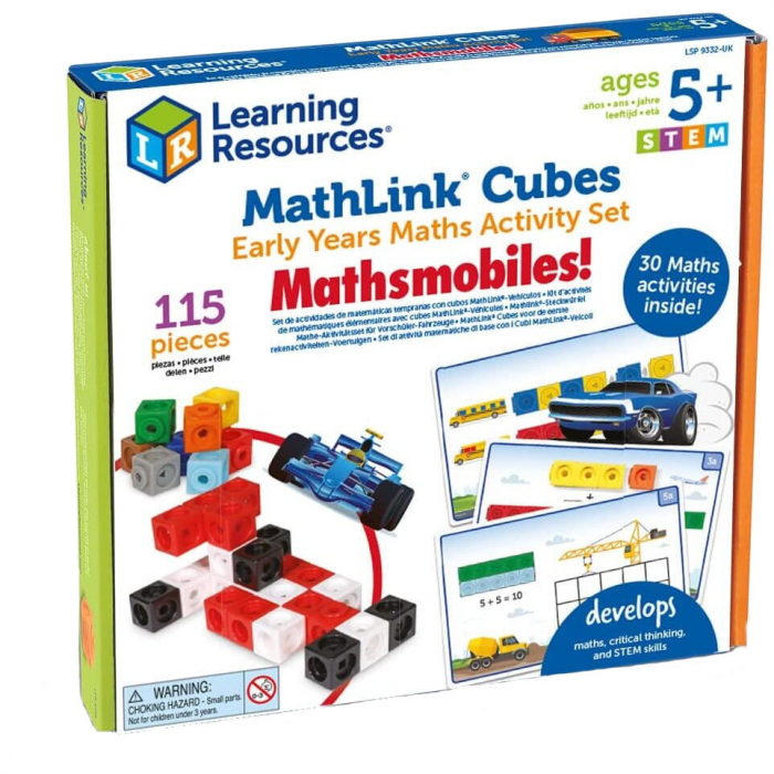 Set MathLink® - Vehicule, Learning Resources, 4-5 ani + [5]