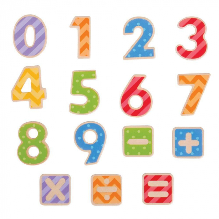 Set numere magnetice, BIGJIGS Toys, 2-3 ani + [2]