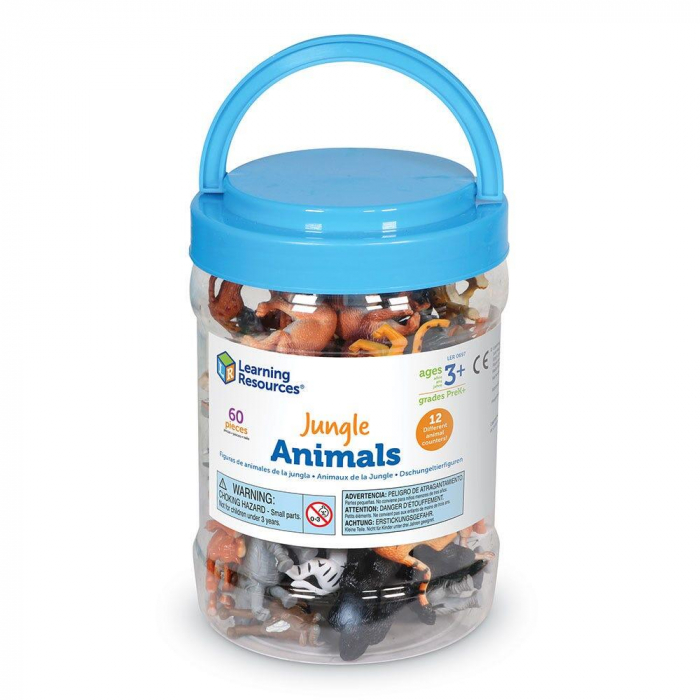 Set pentru sortat - Animalute din jungla, Learning Resources, 2-3 ani + [6]