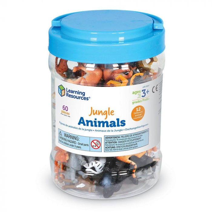 Set pentru sortat - Animalute din jungla, Learning Resources, 2-3 ani + [5]